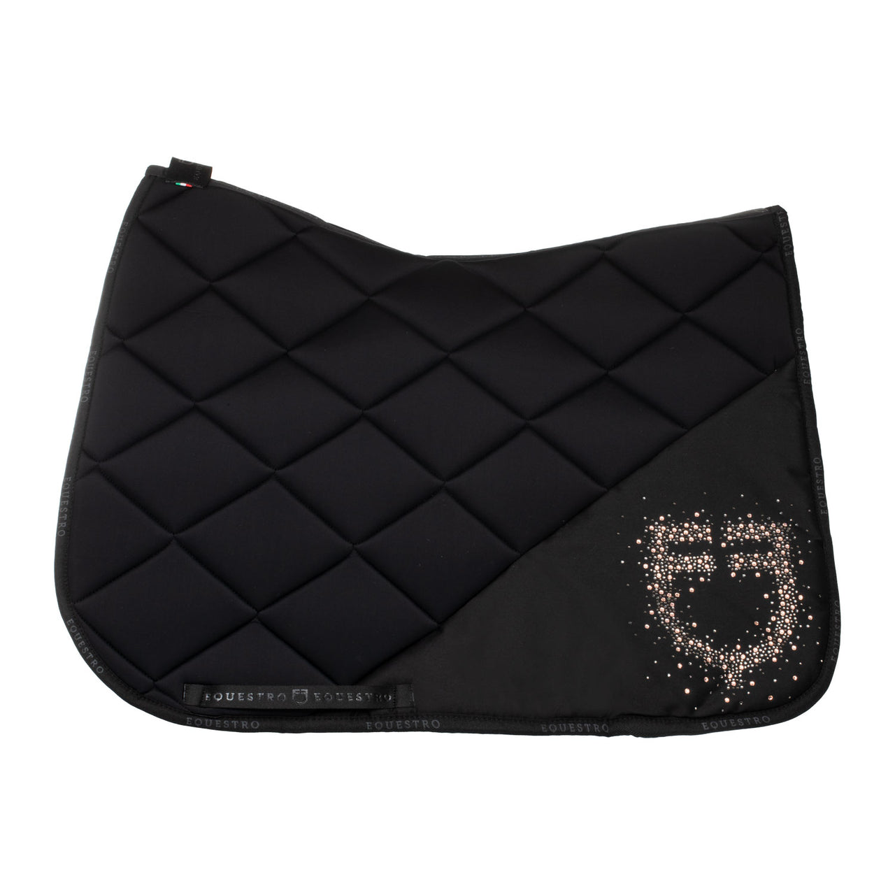 Sottosella da dressage in tessuto tecnico con logo in strass | Sottosella e Accessori | Sottosella Dressage | Equestro