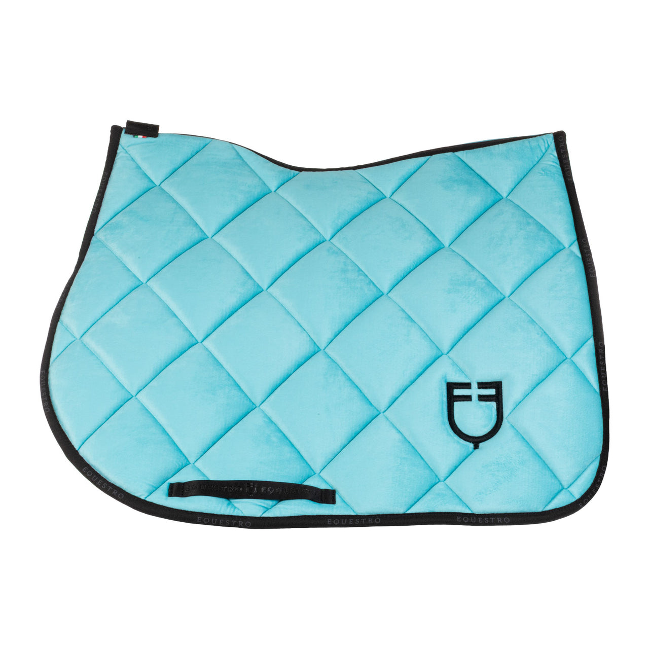 Sottosella da salto con logo in camoscio | Sottosella e Accessori | Sottosella Salto | Equestro