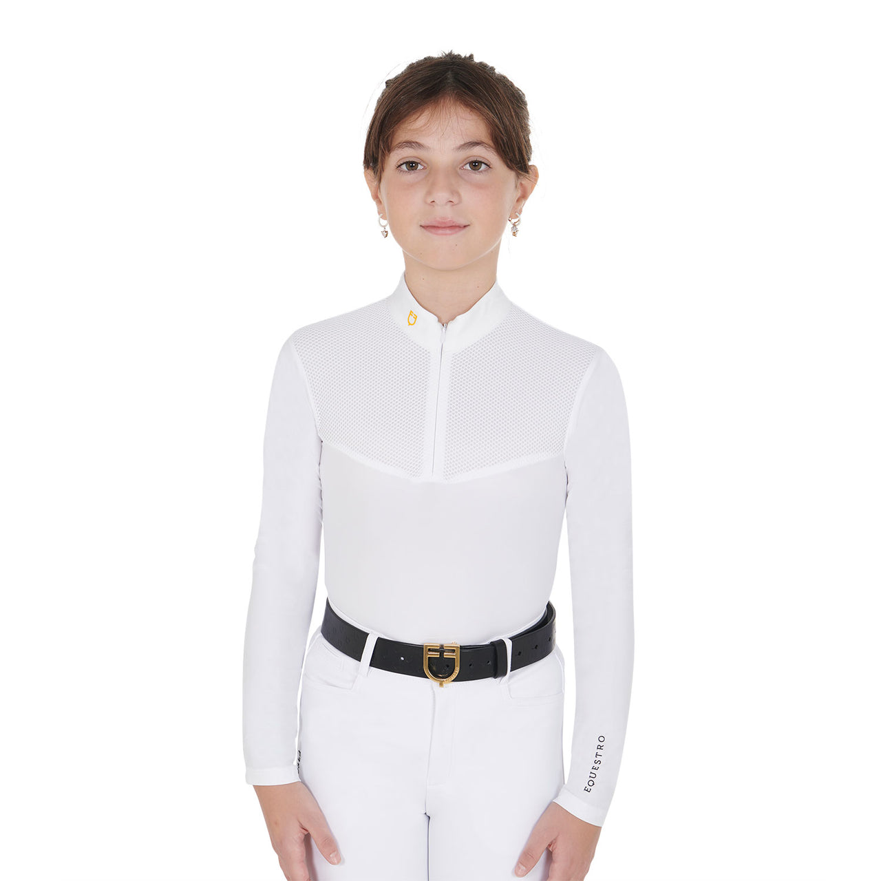 Polo bambina a manica lunga | Abbigliamento | Polo da Competizione | Equestro