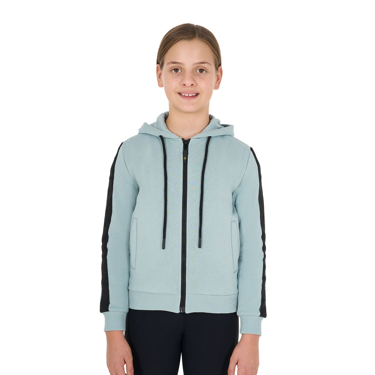 Felpa bambina full zip con pile interno | Abbigliamento | Felpe | Equestro