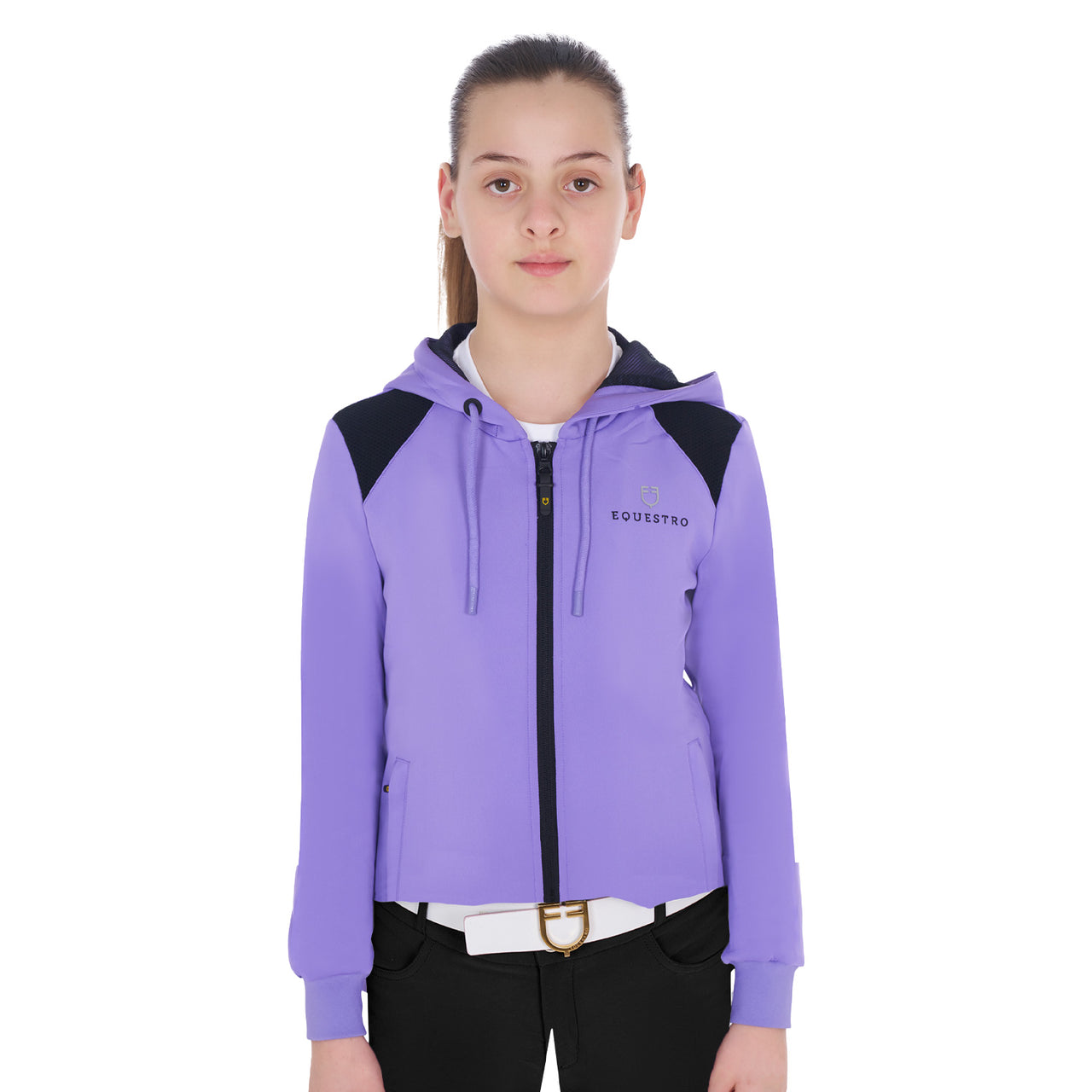 Felpa bambina cropped con cappuccio | Abbigliamento | Felpe | Equestro