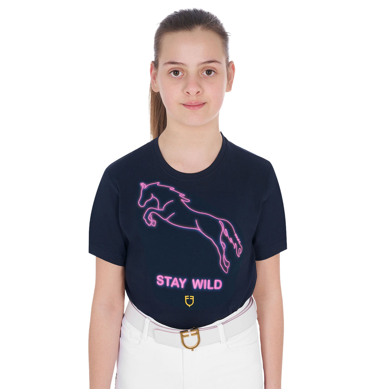 T-shirt bambina slim fit stampa Stay Wild | Abbigliamento | T-Shirt | Equestro