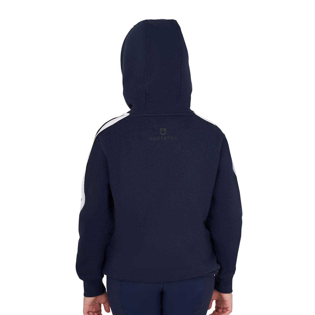 Felpa bambina in cotone con cappuccio e zip frontale | Abbigliamento | Felpe | Equestro