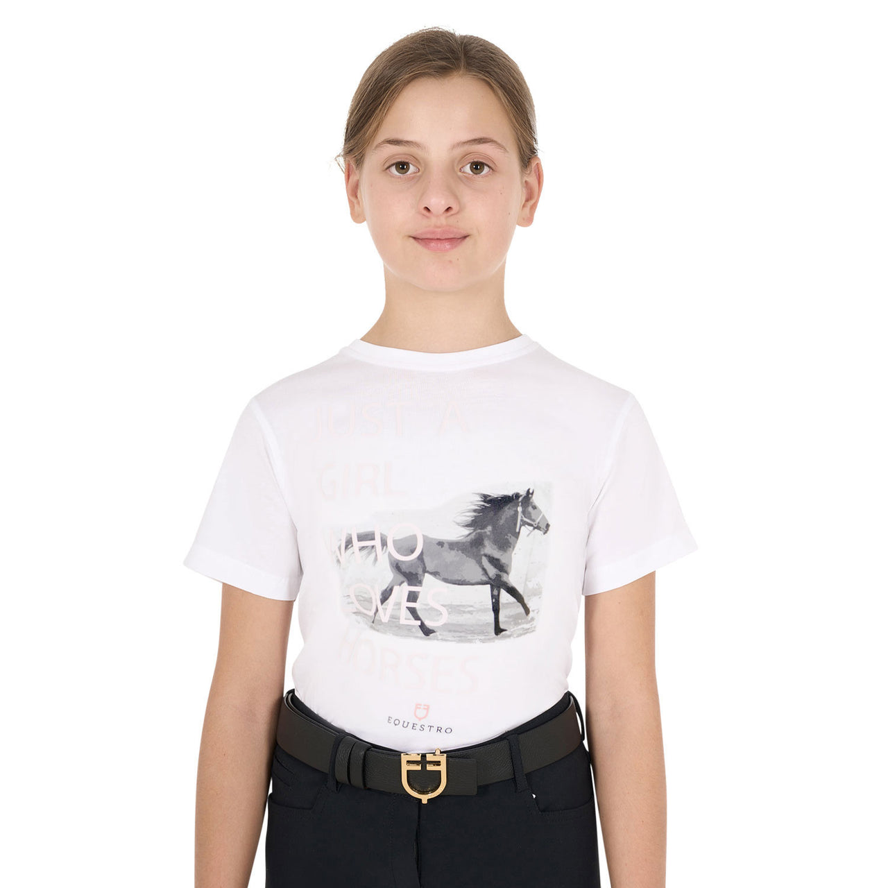 GIRL'S HORSE LOVER COTTON T-SHIRT | Abbigliamento | T-Shirt | Equestro