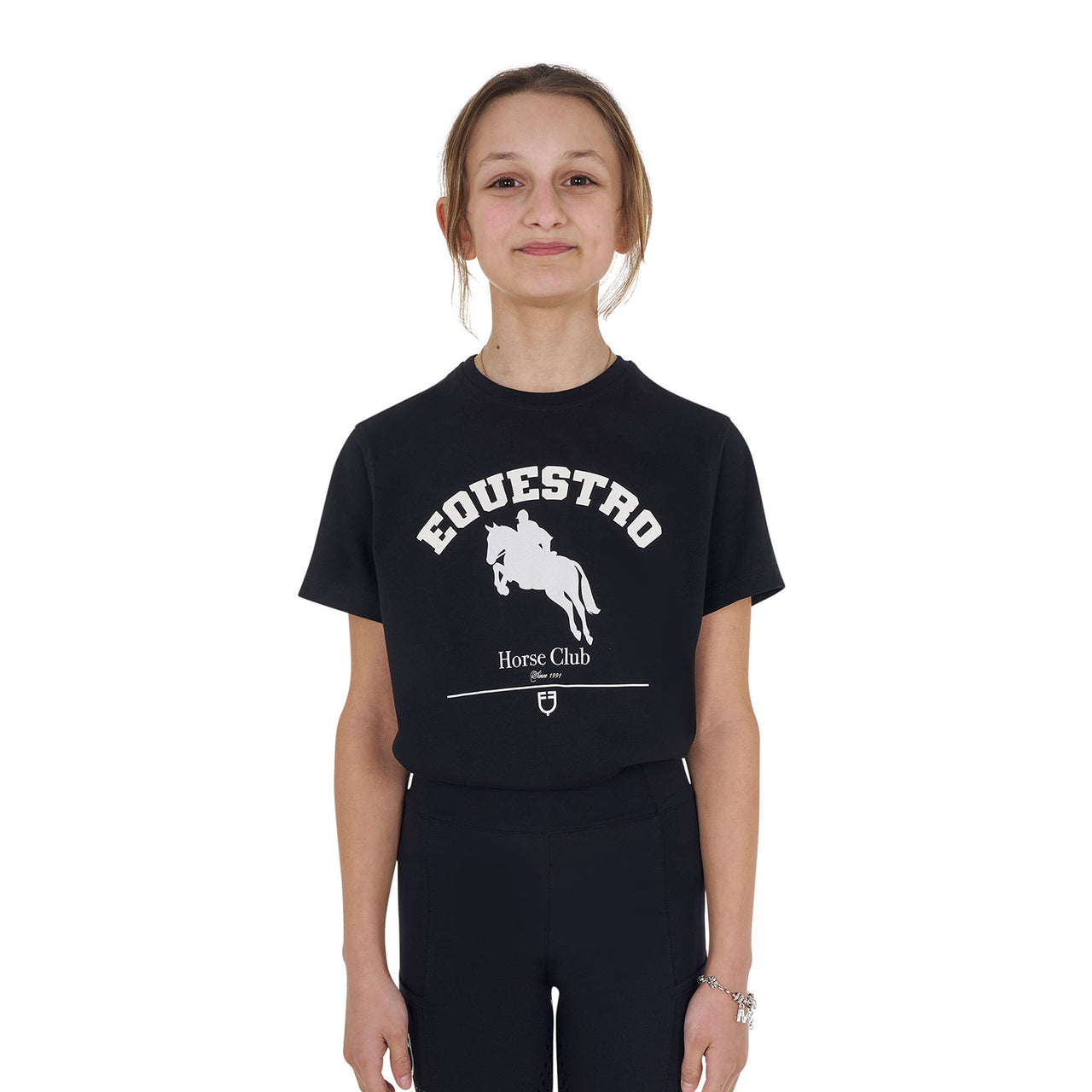T-shirt bambina Jumping Horse Club in cotone | Abbigliamento | T-Shirt | Equestro