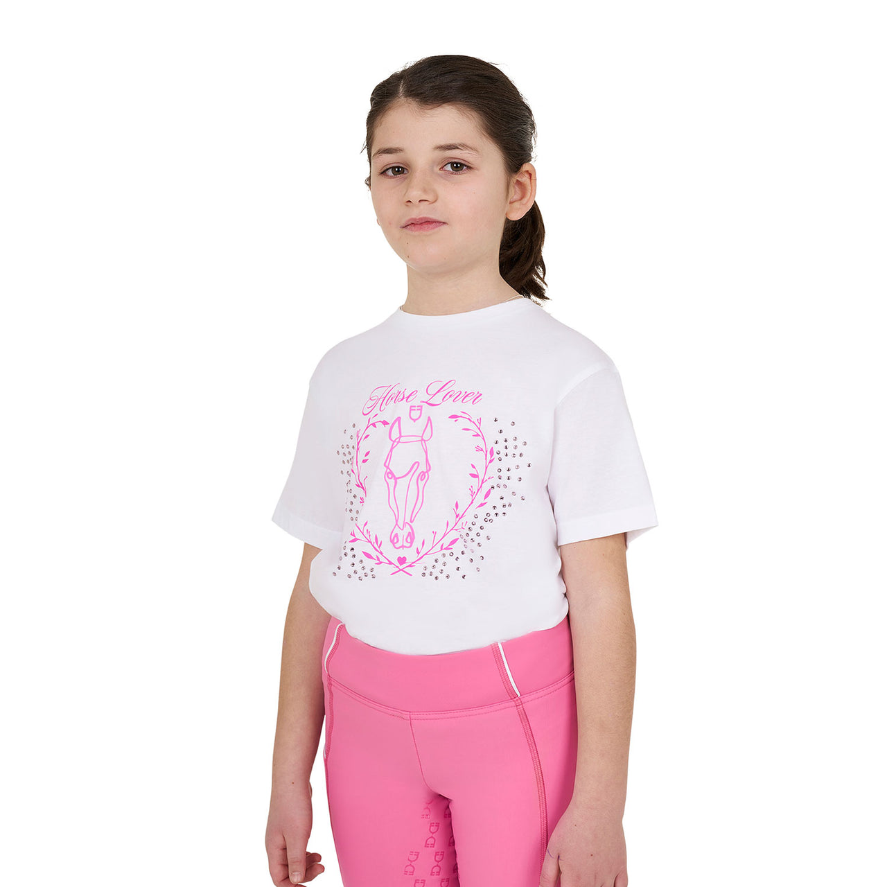 T-shirt bambina Horse Lover in cotone | Abbigliamento | T-Shirt | Equestro