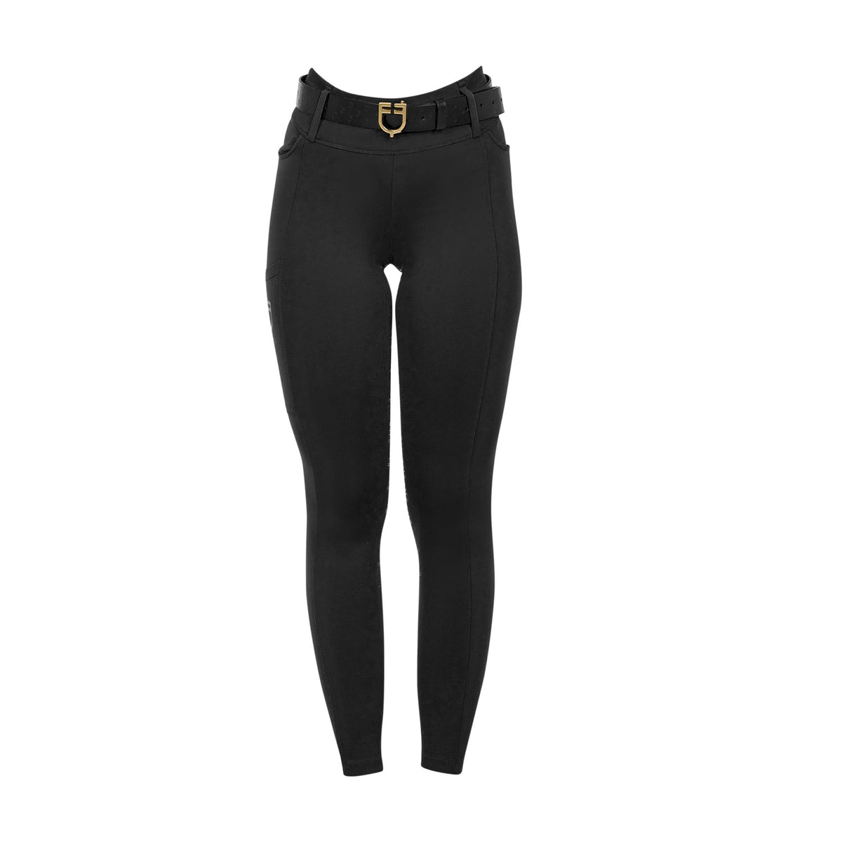 Leggings bambina a vita alta full grip con passanti | Abbigliamento | Pantaloni da Equitazione | Equestro