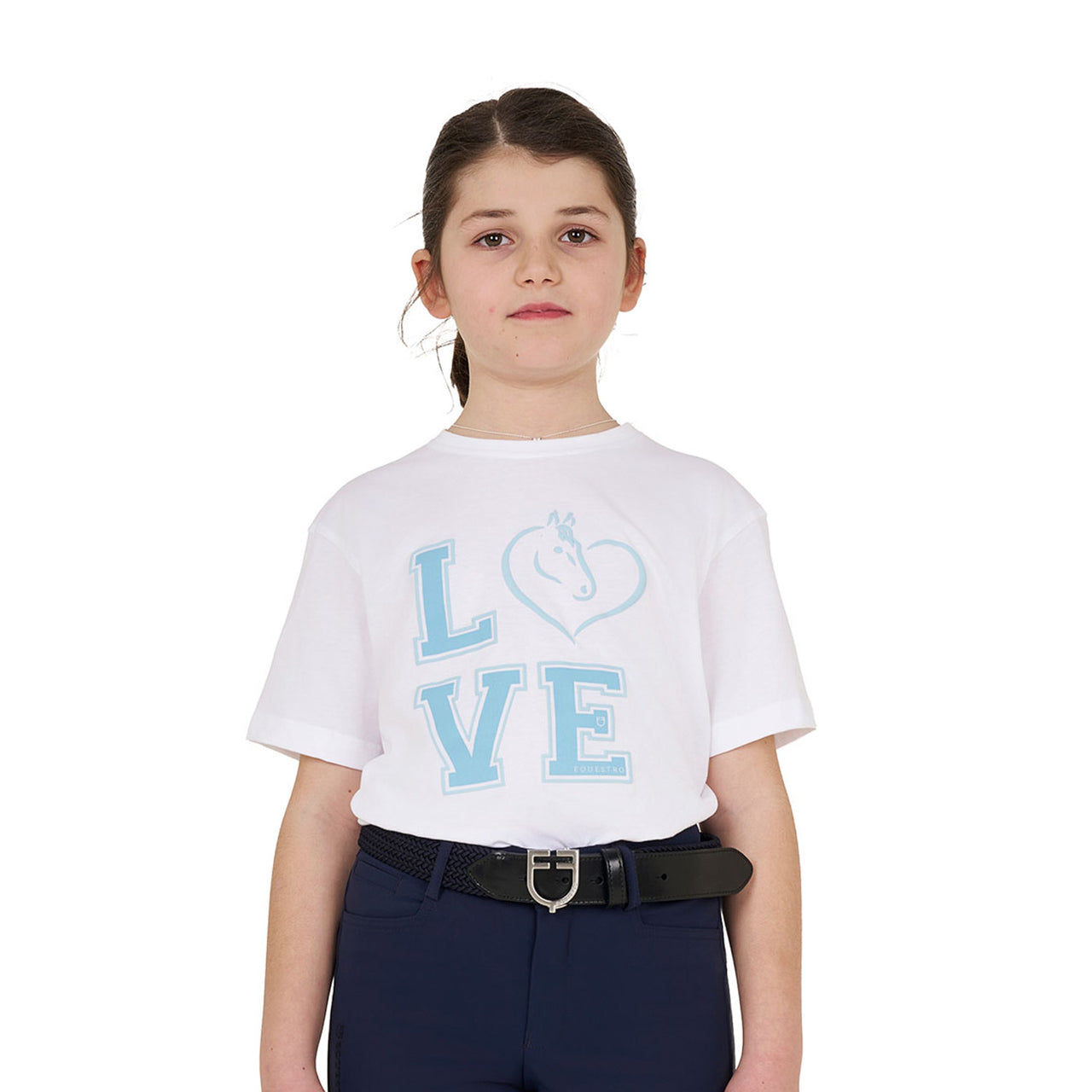 T-shirt bambina Love in cotone | Abbigliamento | T-Shirt | Equestro