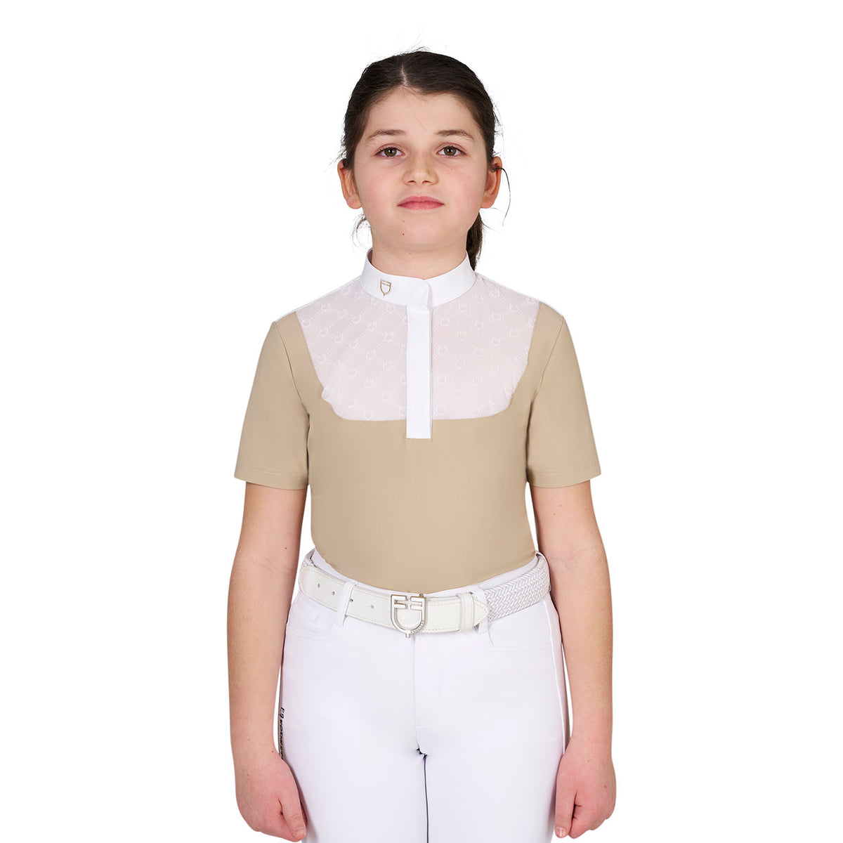 Polo da concorso bambina con tulle | Abbigliamento | Polo da Competizione | Equestro