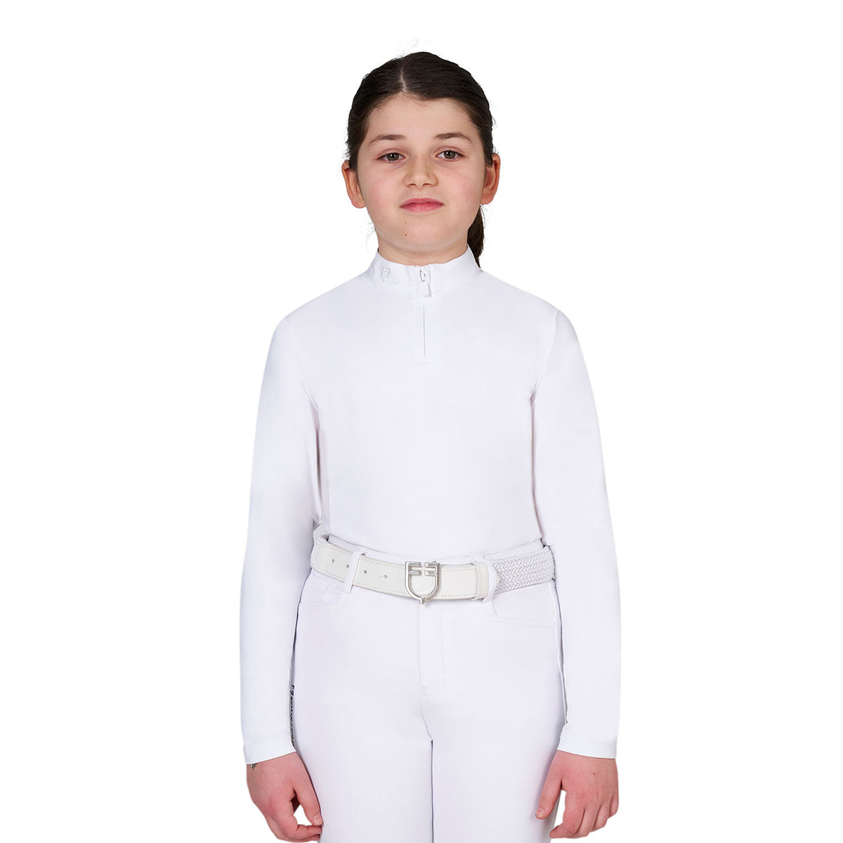 Polo da concorso bambina con inserti micromesh | Abbigliamento | Polo da Competizione | Equestro