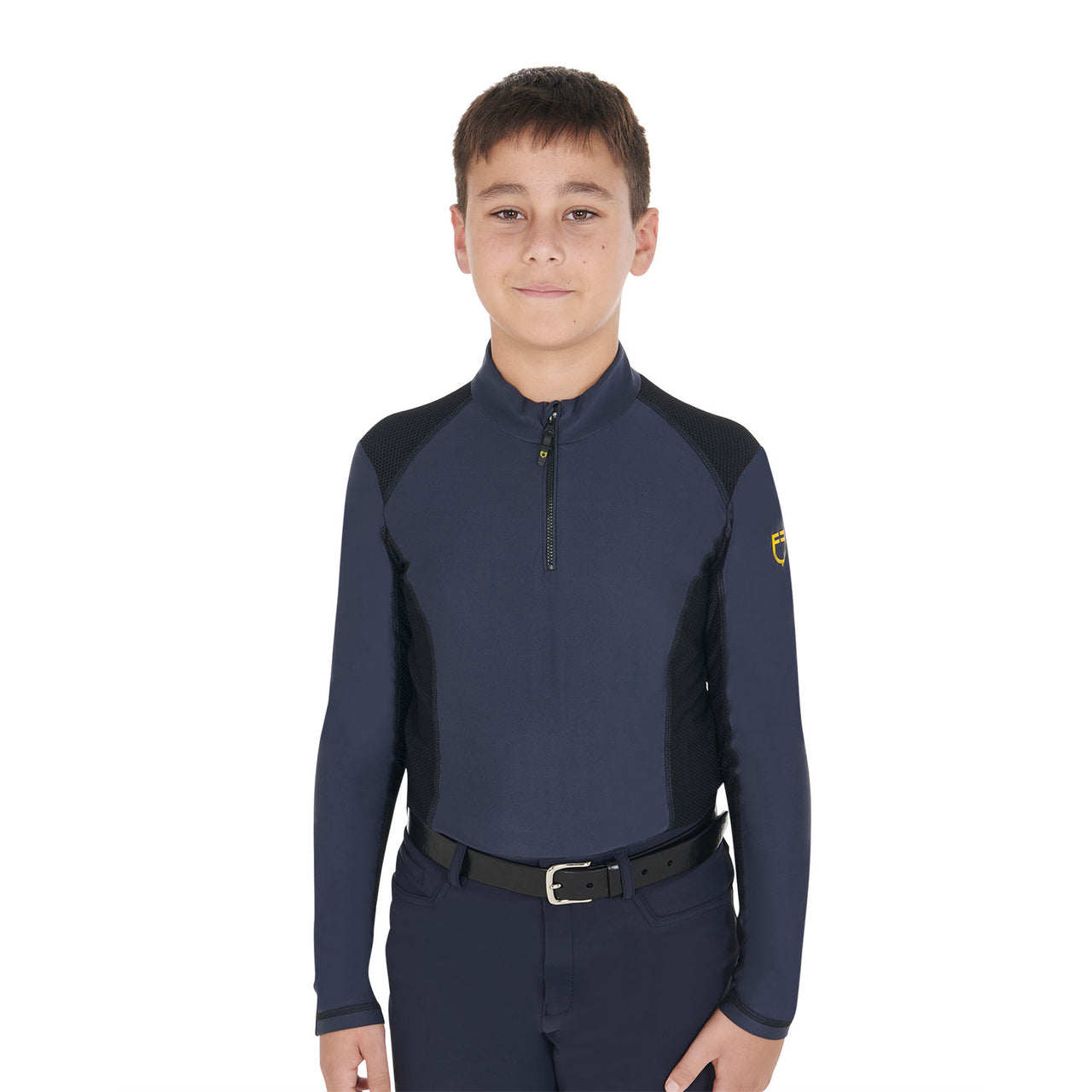 Base layer bambino da allenamento in tessuto tecnico | Abbigliamento | Polo da Allenamento | Equestro