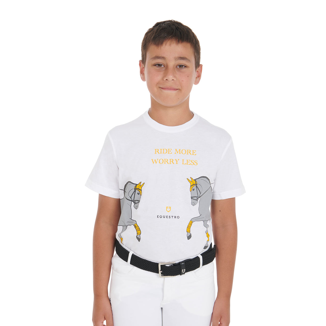 T-shirt bambini slim fit stampa dressage | Abbigliamento | T-Shirt | Equestro