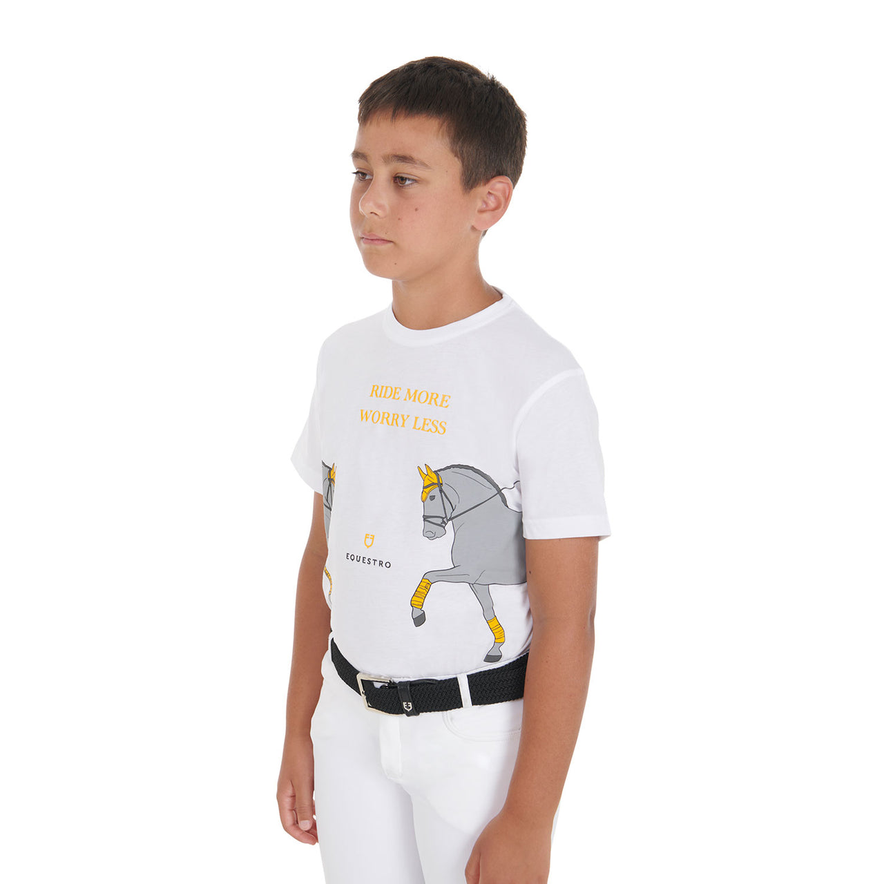 T-shirt bambini slim fit stampa dressage | Abbigliamento | T-Shirt | Equestro
