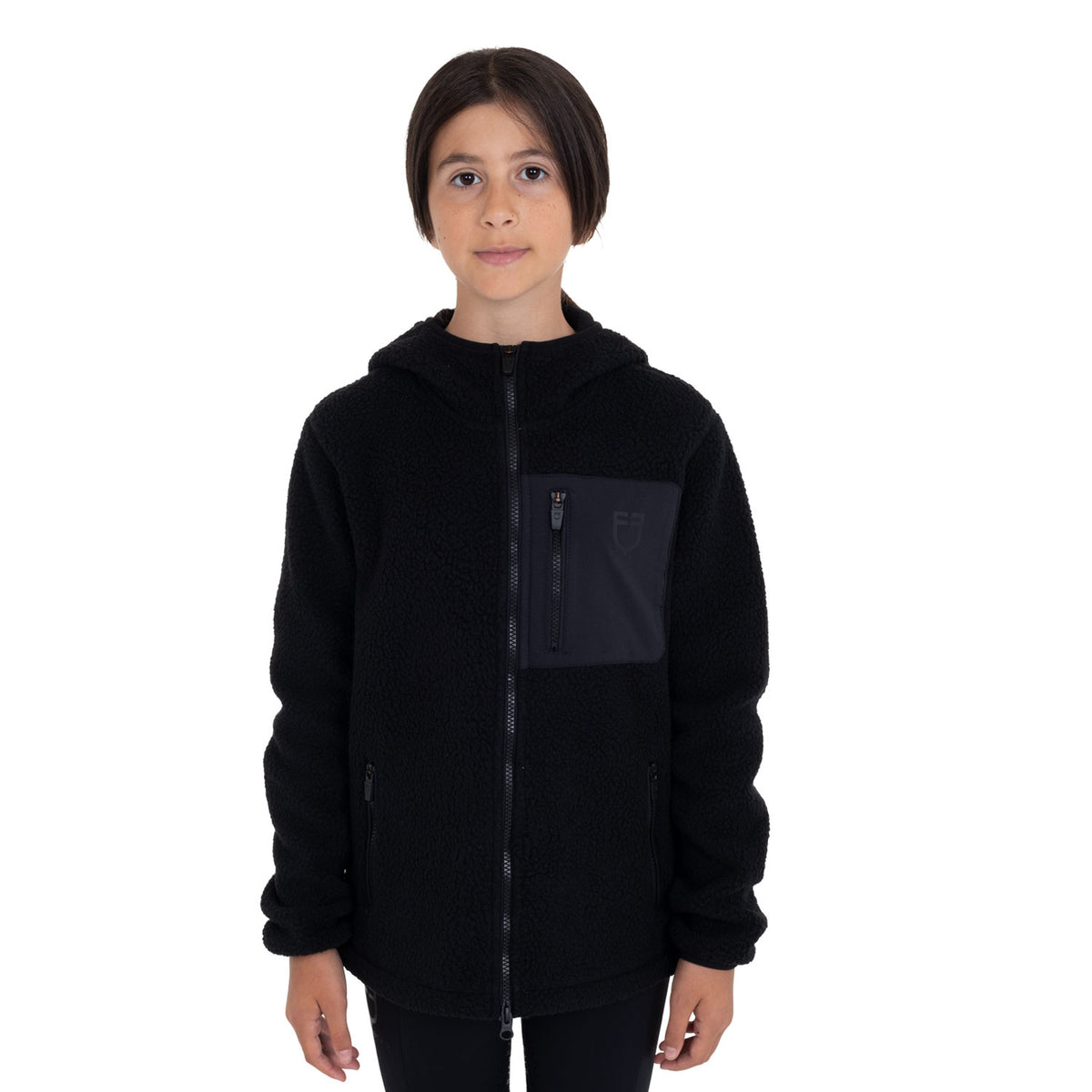 Felpa bambini unisex in pile teddy con zip e cappuccio | Abbigliamento | Abbigliamento Tecnico | Equestro