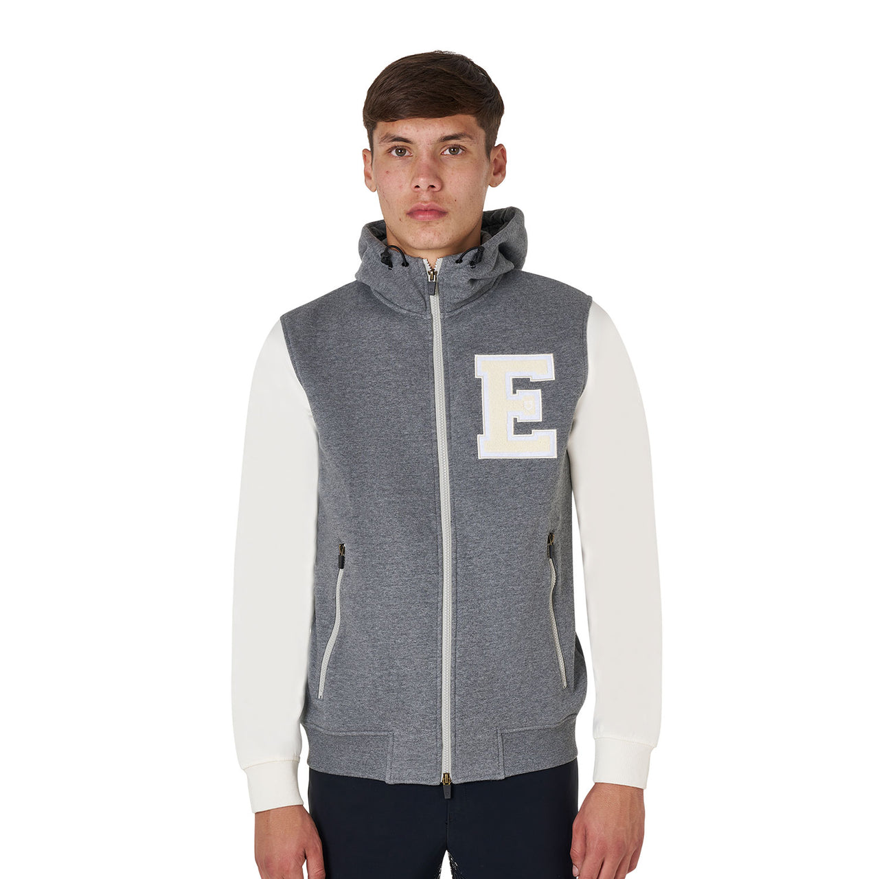 Felpa uomo istituzionale bicolore con zip frontale | Abbigliamento | Felpe | Equestro