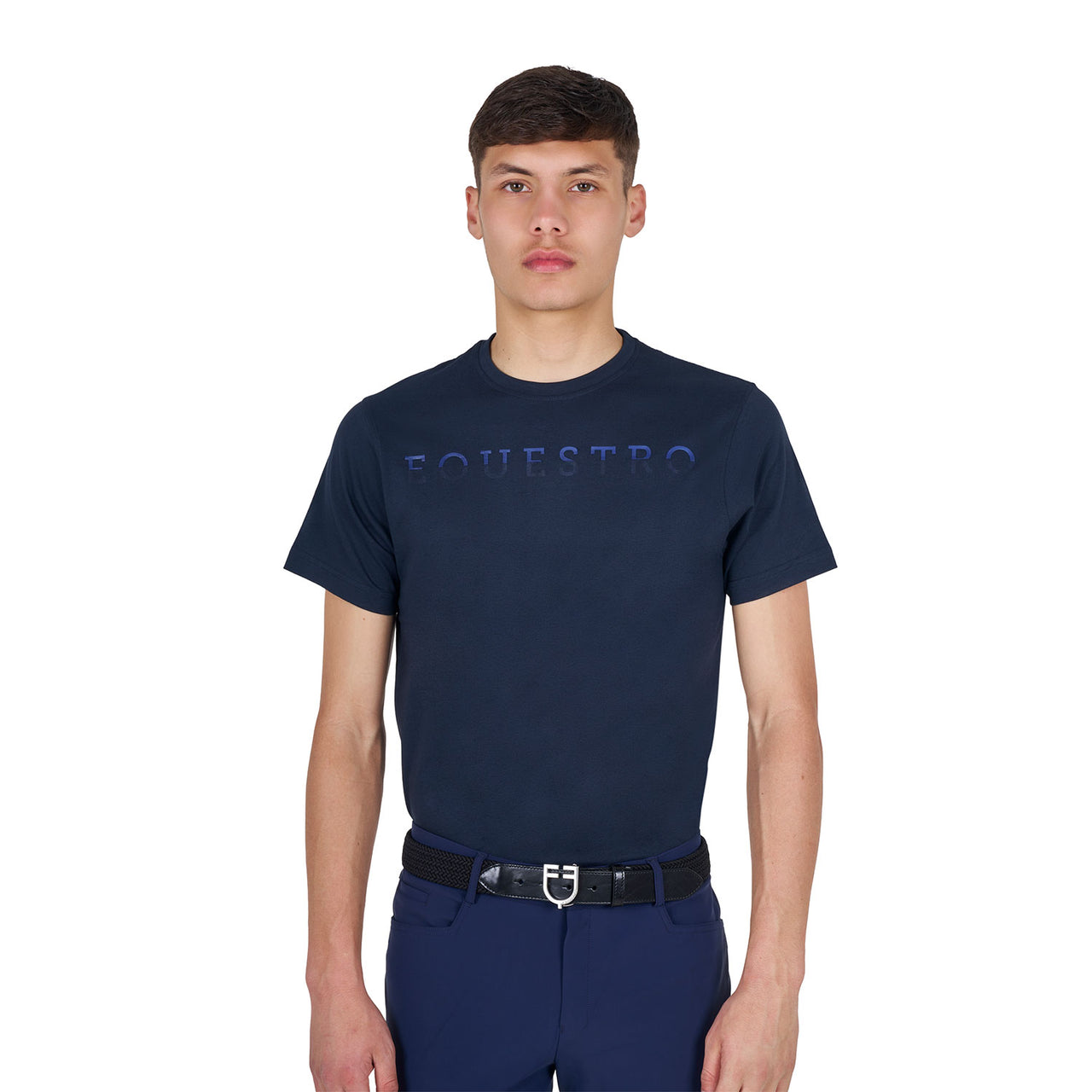 T-shirt basic uomo con scritta sul petto | Abbigliamento | T-Shirt | Equestro