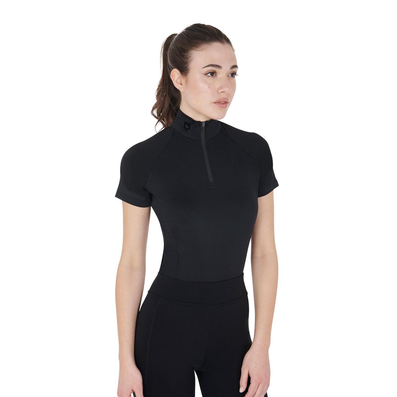 Base layer donna slim fit mezza manica | Abbigliamento | Polo da Allenamento | Equestro