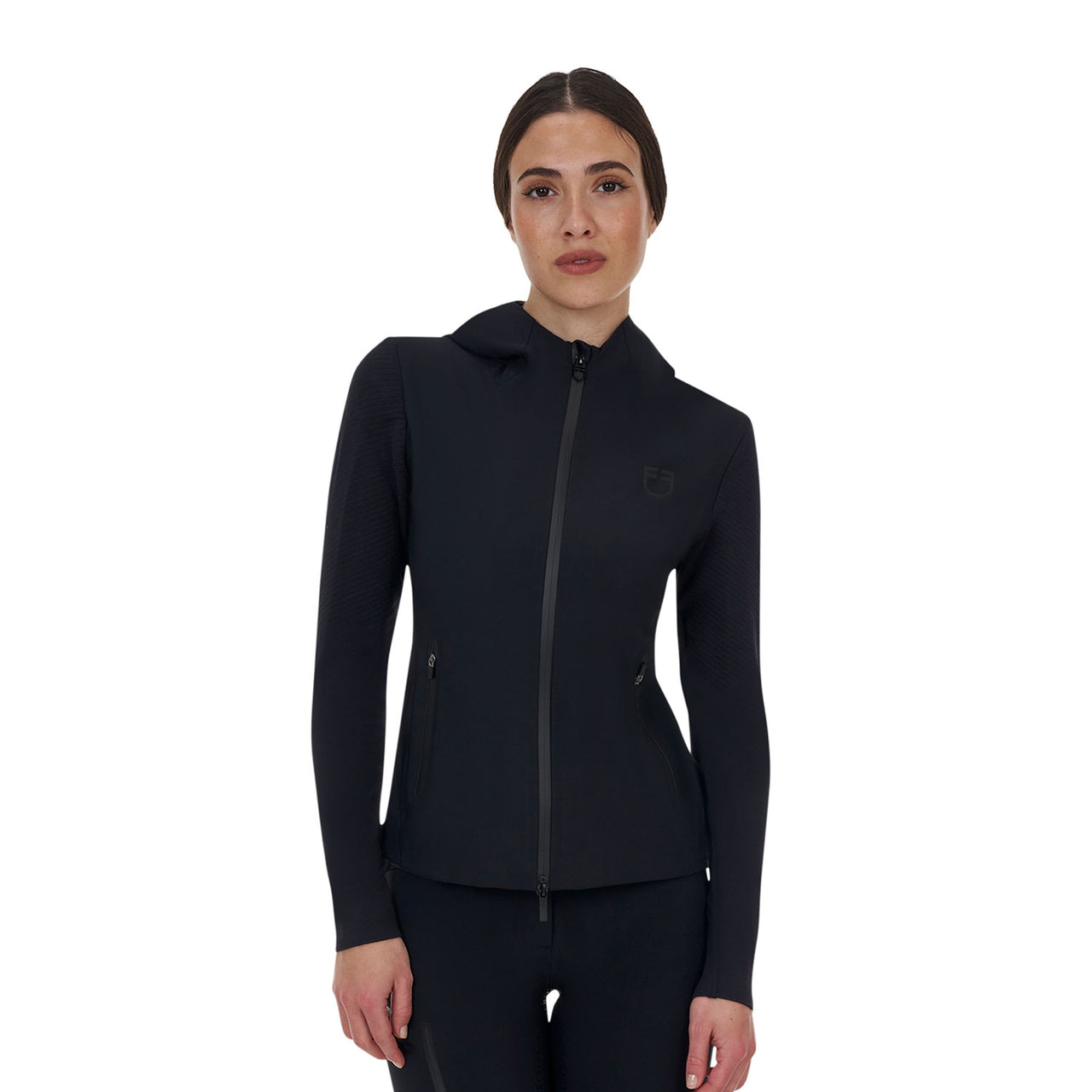 Felpa tecnica donna Equestro Ridertechnology cappuccio | Abbigliamento | Felpe | Equestro