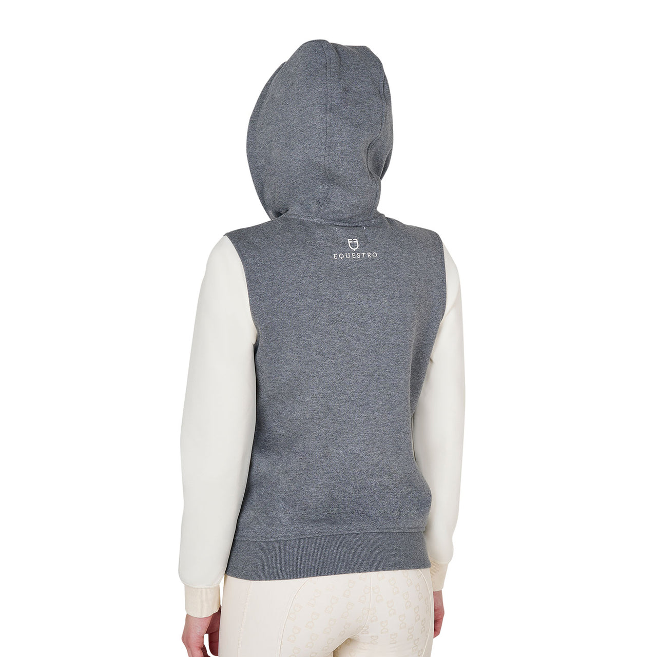 Felpa donna EQ bicolore con zip frontale | Abbigliamento | Felpe | Equestro