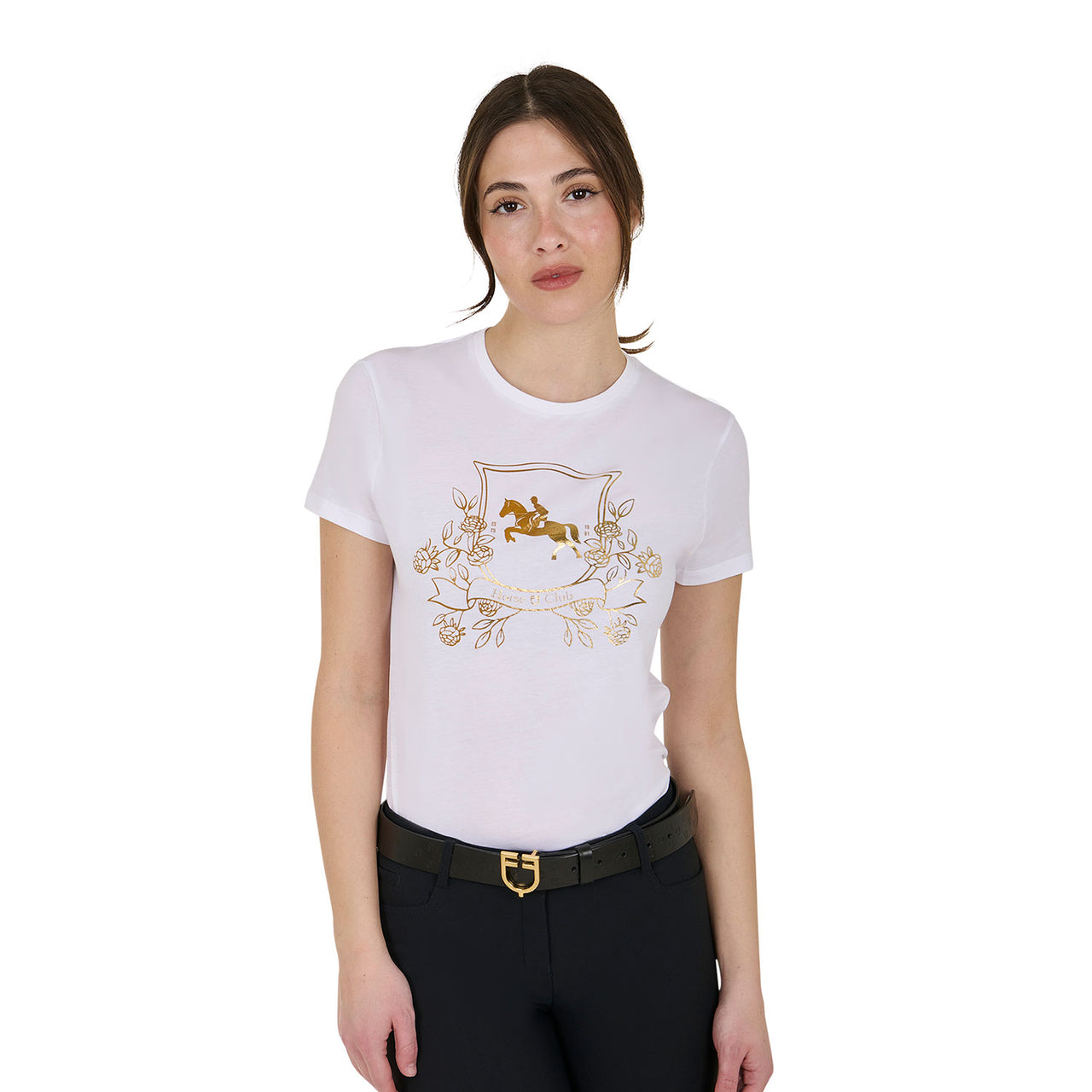T-shirt donna Lamina Horse Club in cotone | Abbigliamento | T-Shirt | Equestro