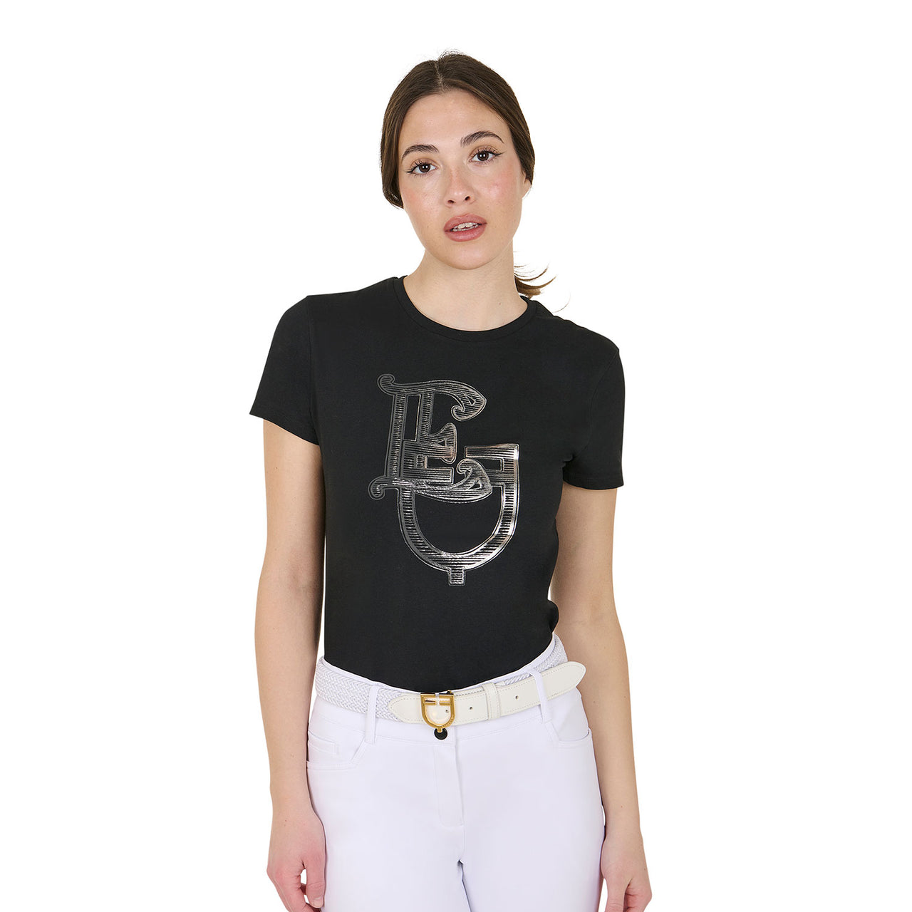 T-shirt donna Lamina Monogram in cotone | Abbigliamento | T-Shirt | Equestro