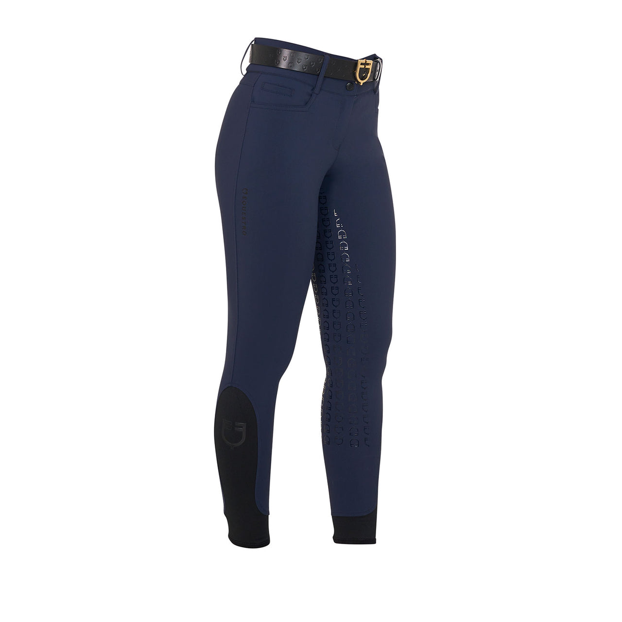 Pantaloni donna a vita alta con grip ginocchio e fodera in pile | Abbigliamento | Pantaloni da Equitazione | Equestro