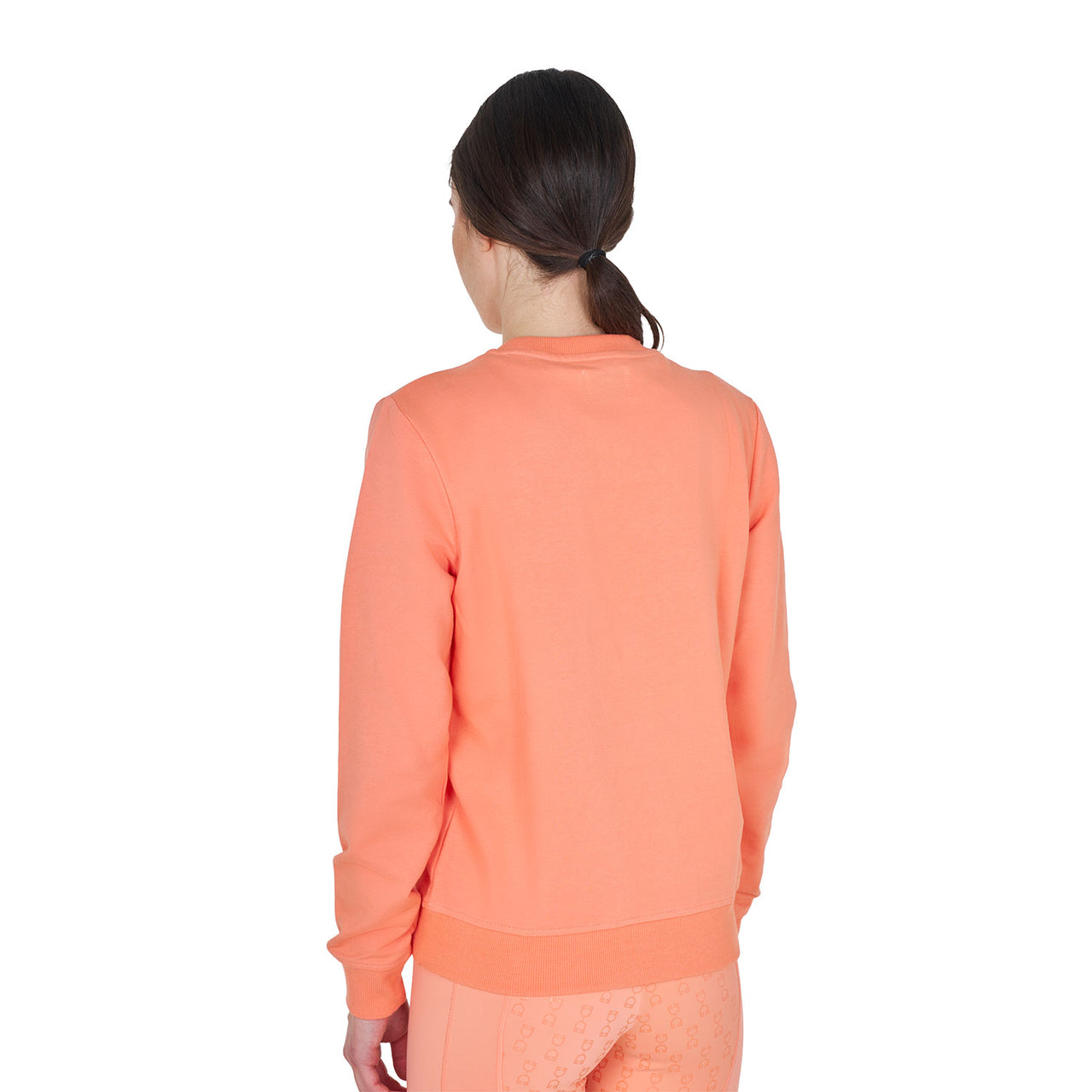 Felpa donna girocollo con logo sul petto  | Abbigliamento | Felpe | Equestro