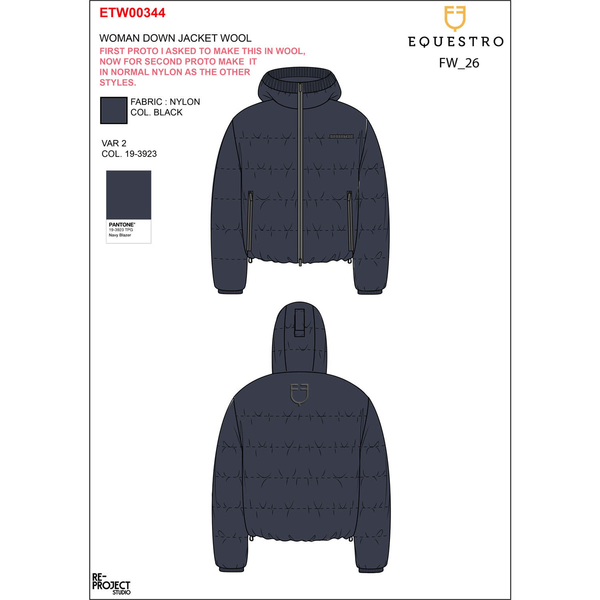 Giacca piumino donna con cappuccio | Abbigliamento | Abbigliamento Tecnico | Equestro