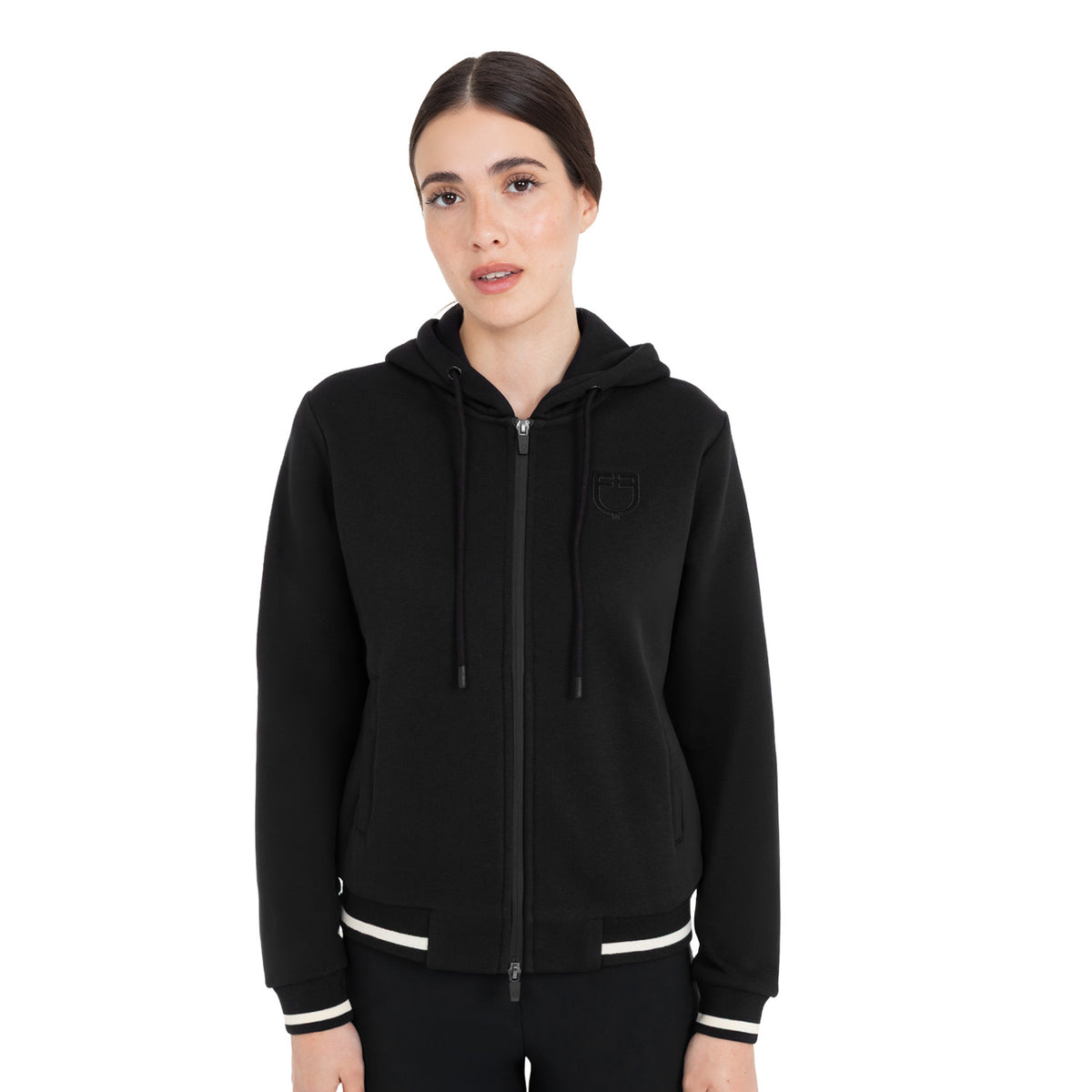 Felpa donna con cappuccio e zip frontale | Abbigliamento | Felpe | Equestro