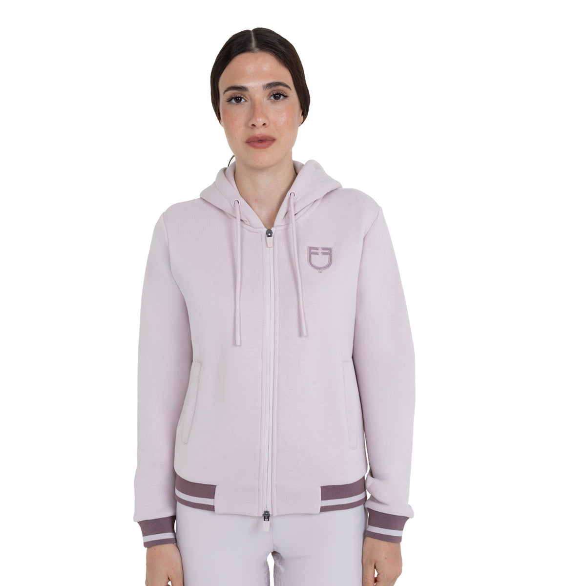 Felpa donna con cappuccio e zip frontale | Abbigliamento | Felpe | Equestro