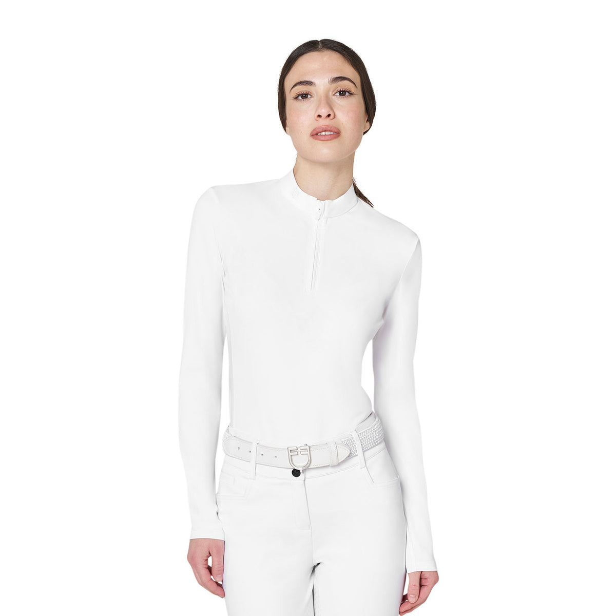 Polo concorso donna basic con inserti in mesh | Abbigliamento | Polo da Competizione | Equestro