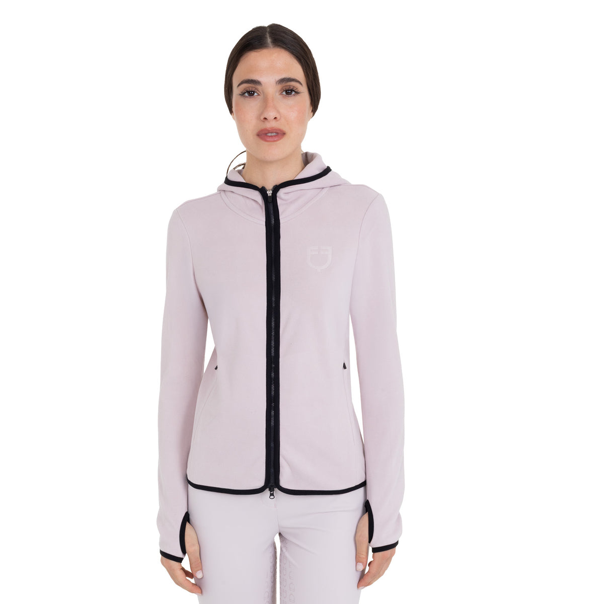 Felpa donna in pile con zip | Abbigliamento | Felpe | Equestro