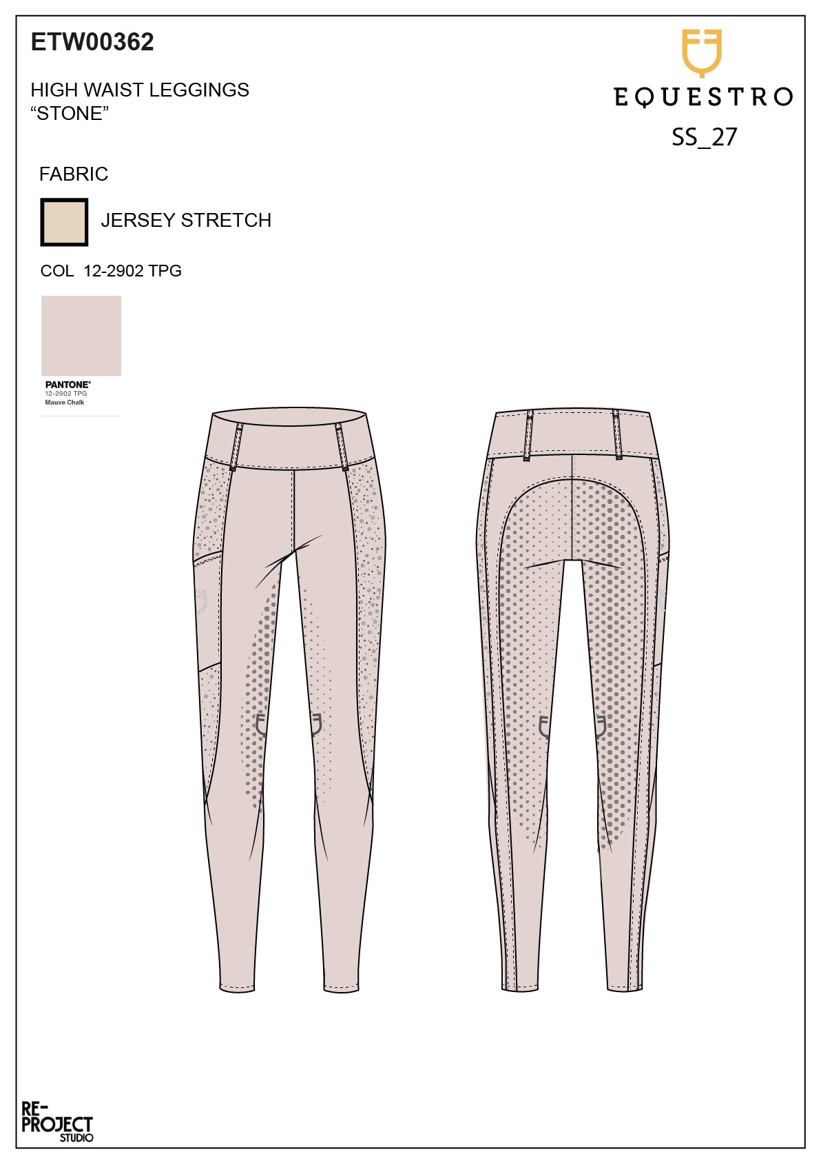 Leggings donna vita alta con passanti e strass | Abbigliamento | Pantaloni da Equitazione | Equestro