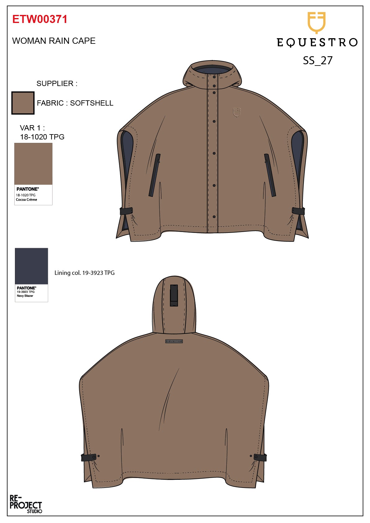 Mantella tecnica donna antipioggia | Abbigliamento | Abbigliamento Tecnico | Equestro