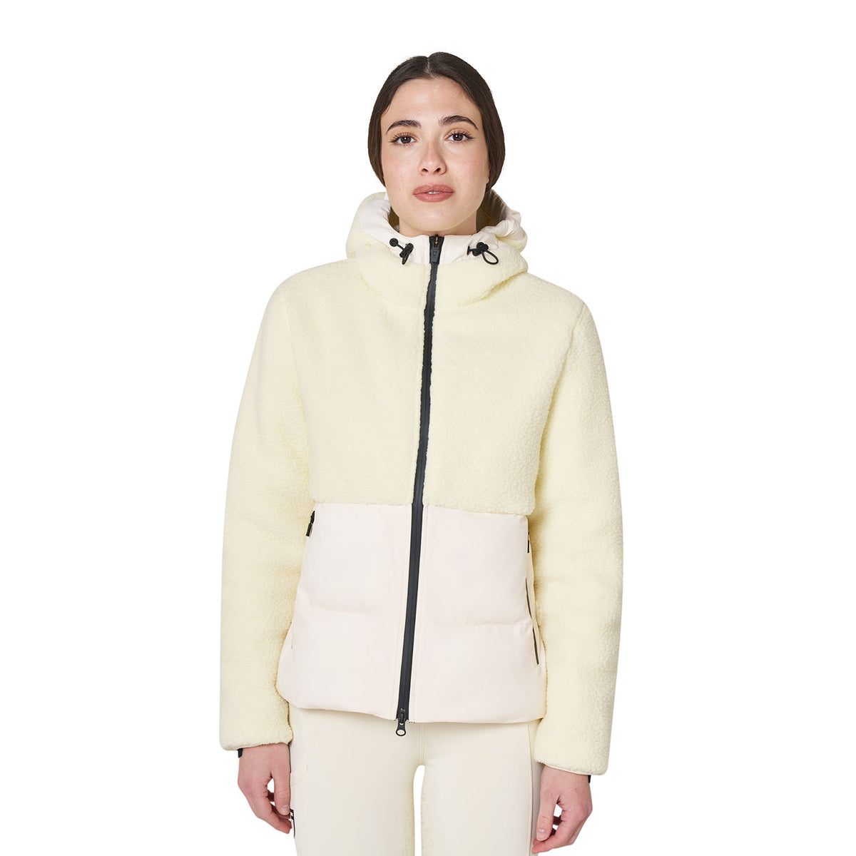 Giacca piumino donna con inserti in teddy | Abbigliamento | Abbigliamento Tecnico | Equestro