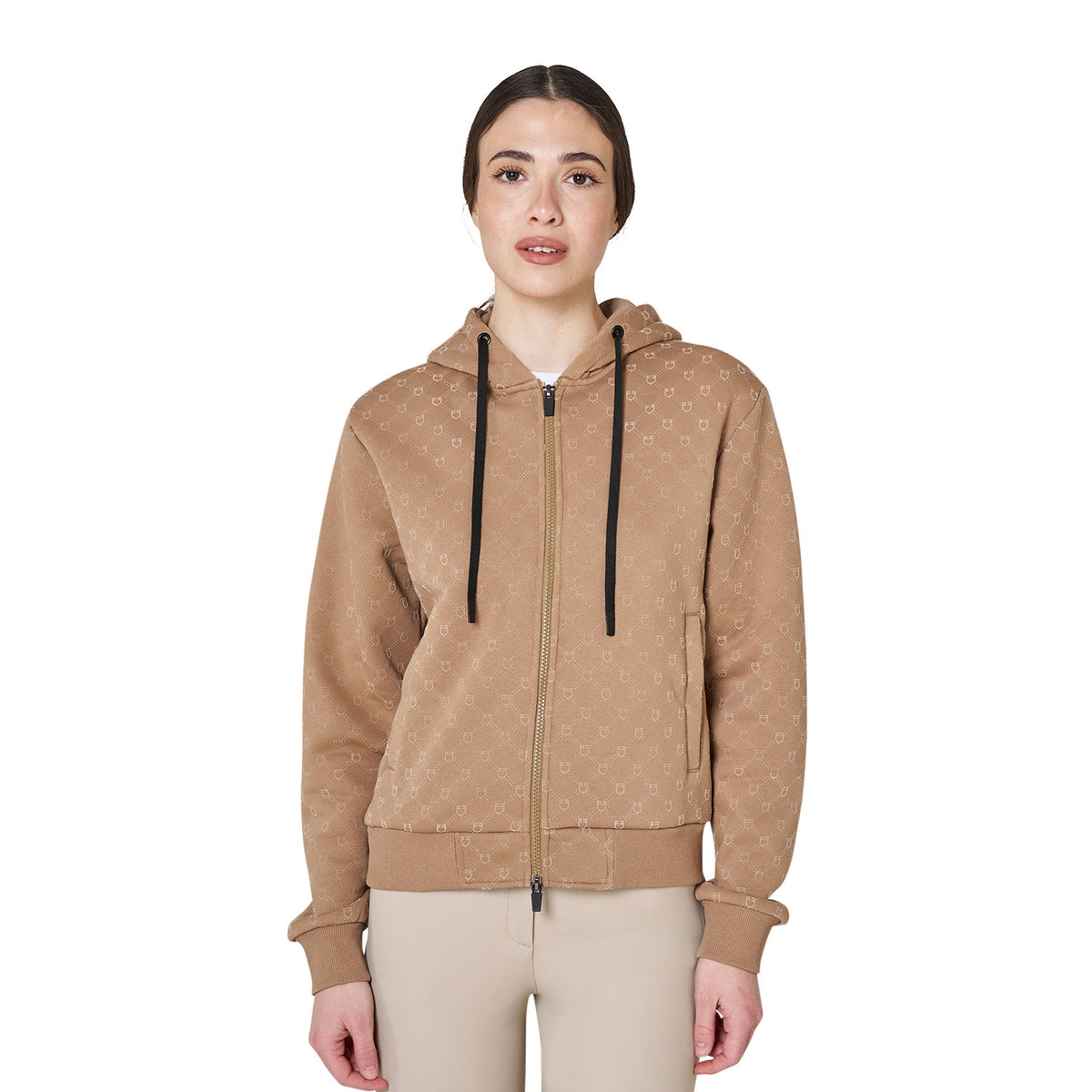 Felpa donna monogram con cappuccio | Abbigliamento | Felpe | Equestro