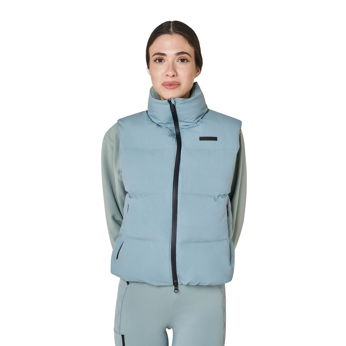 Smanicato donna imbottito a collo alto | Abbigliamento | Gilet | Equestro