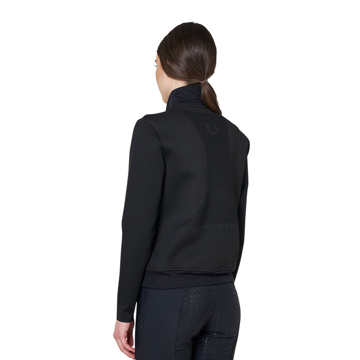 Felpa tecnica donna collo alto con zip 3/4 | Abbigliamento | Felpe | Equestro
