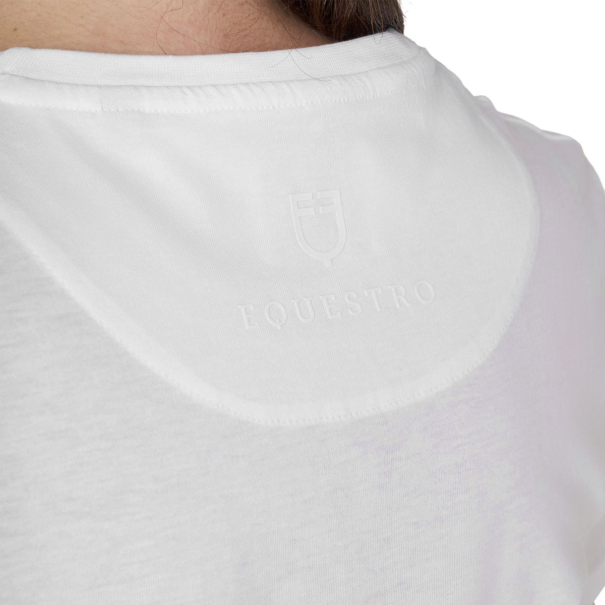 T-shirt da donna con logo e scritta in strass | Abbigliamento | T-Shirt | Equestro