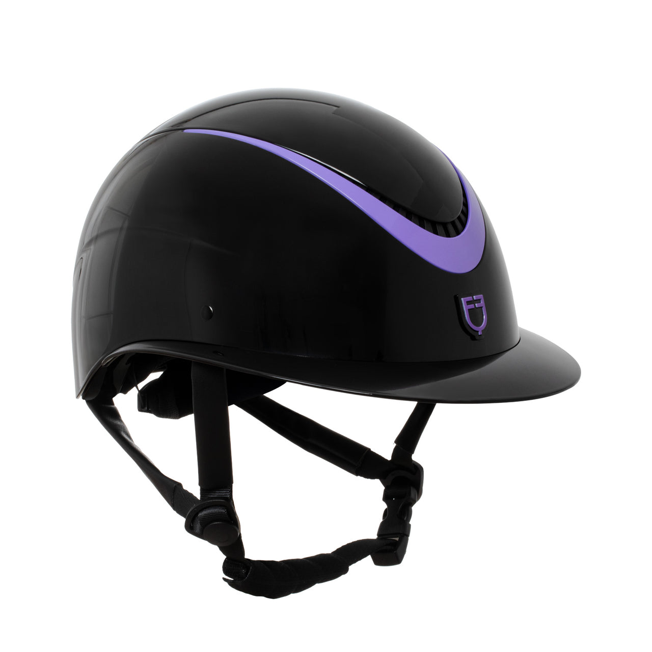 Cap lucido cinturino in ecopelle omologazione EN 1384-2023 | Protezioni | Caschi e Cappelli Protettivi | Equestro