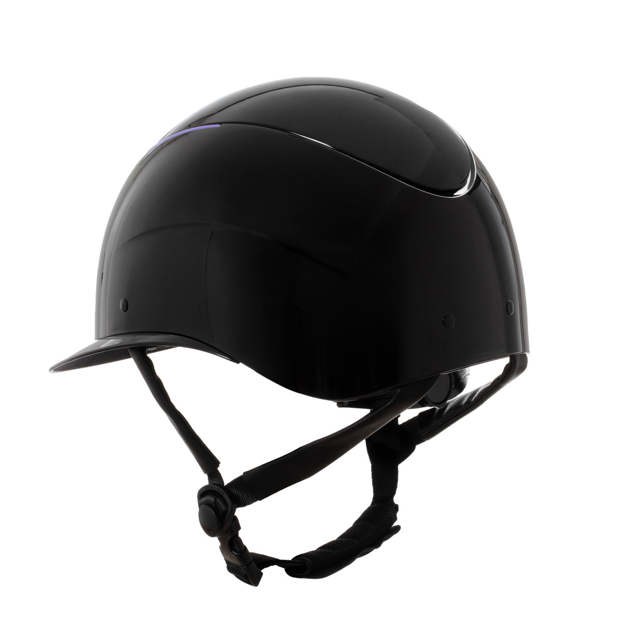 Cap lucido cinturino in ecopelle omologazione EN 1384-2023 | Protezioni | Caschi e Cappelli Protettivi | Equestro