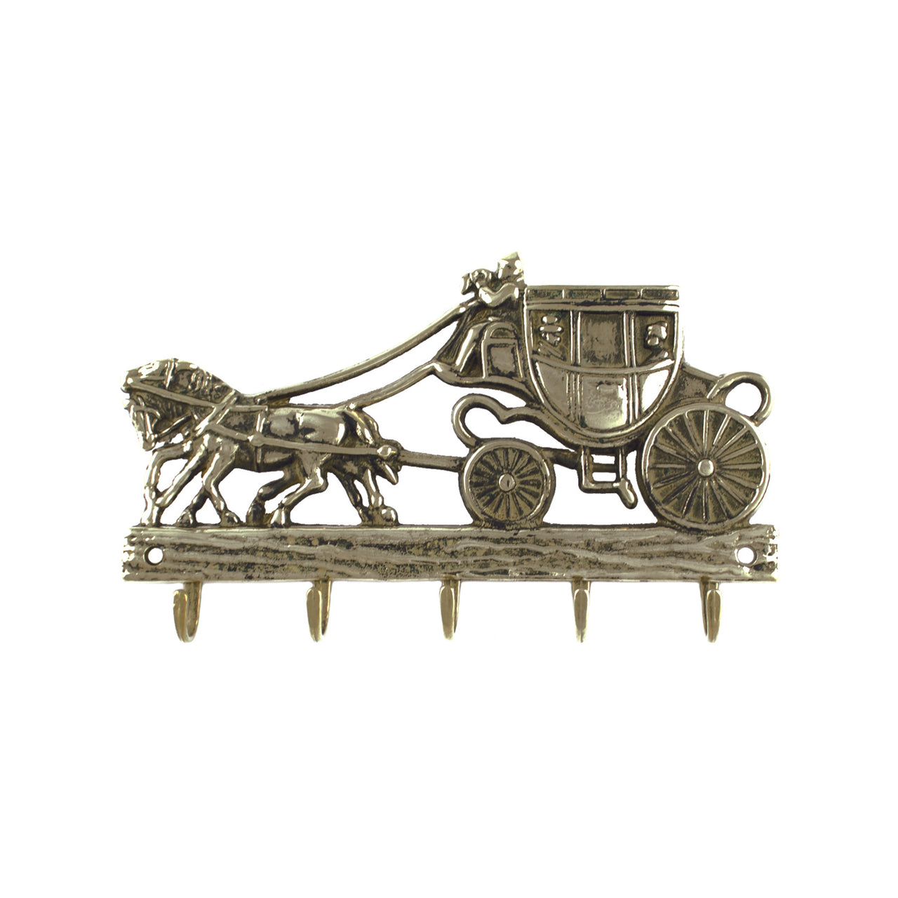 PORTACHIAVI DA MURO "CARROZZA" | Attrezzature varie | Articoli in Ottone | Umbria Equitazione