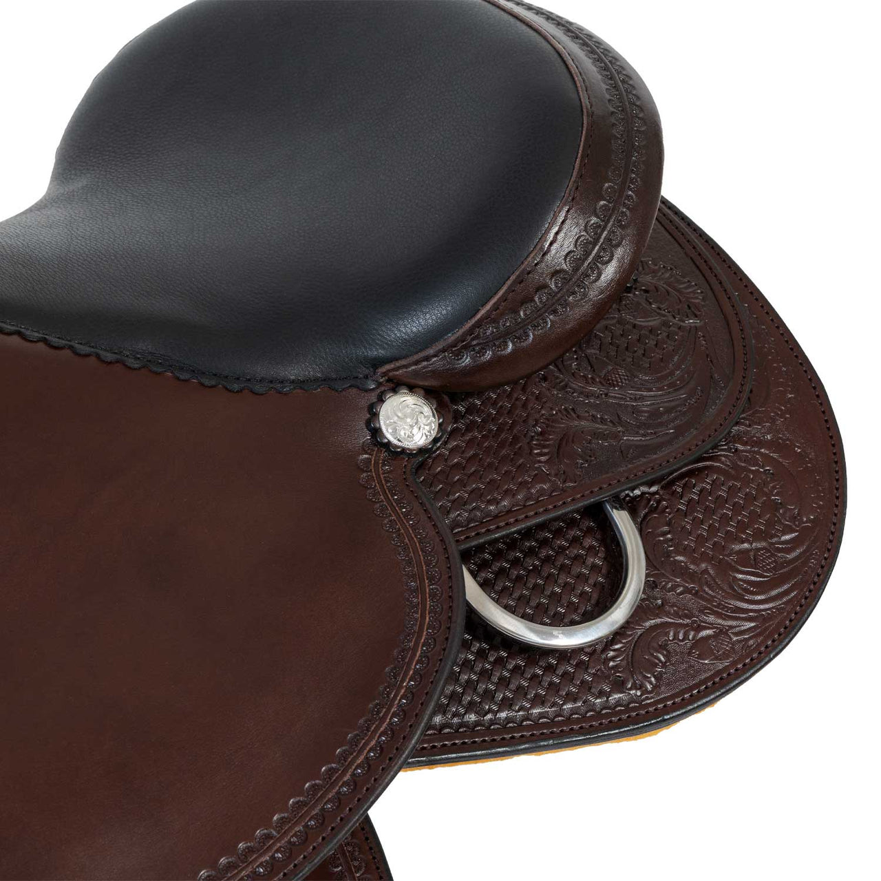 Sella Garland Pleasure small butterfly tooling rose | Selle e Accessori | Selle da Trail | Garland