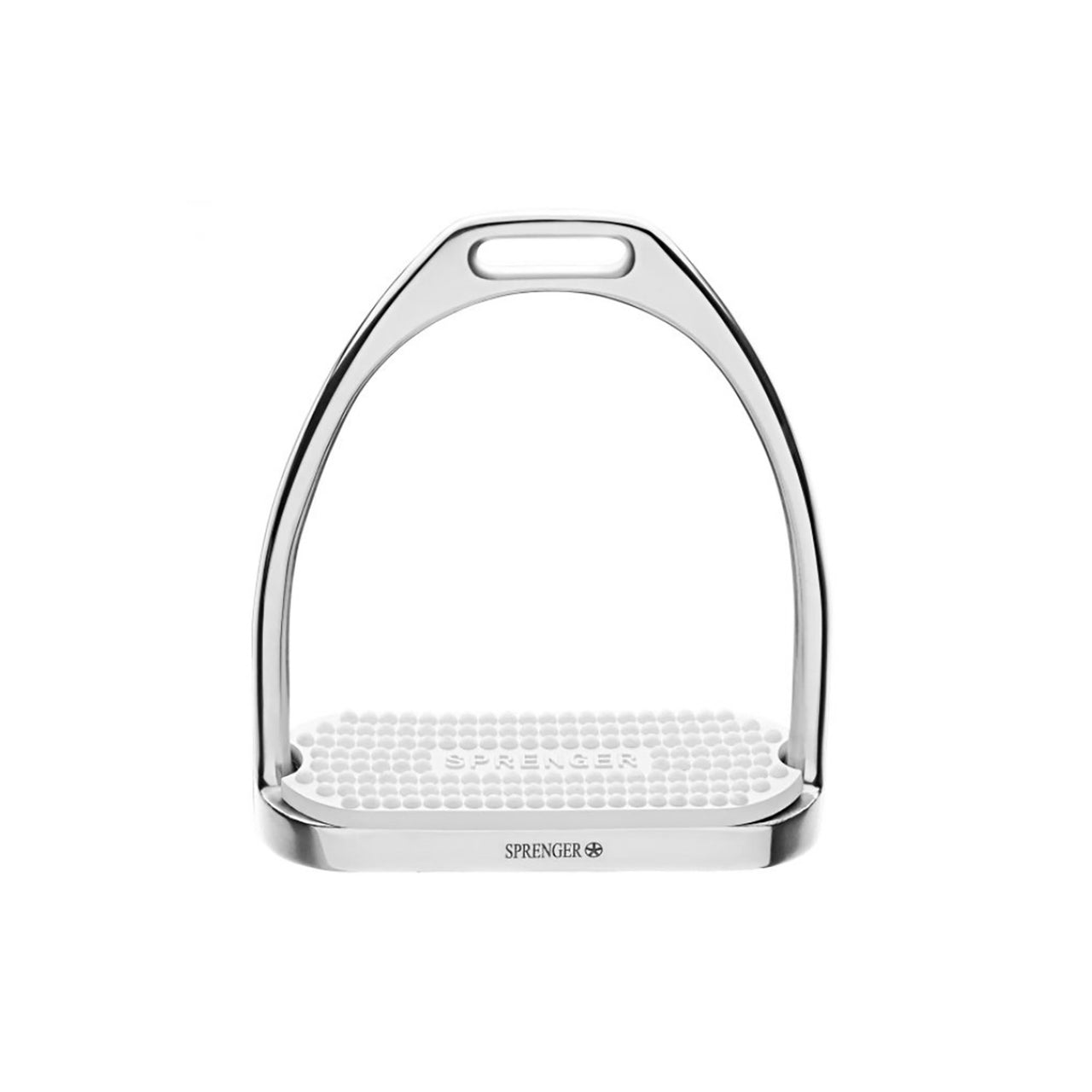 FILLIS STIRRUPS - STAINLESS STEEL, SIZE 120 MM WITH WHITE RUBBER PAD | Staffe e Staffili | Staffe | Sprenger