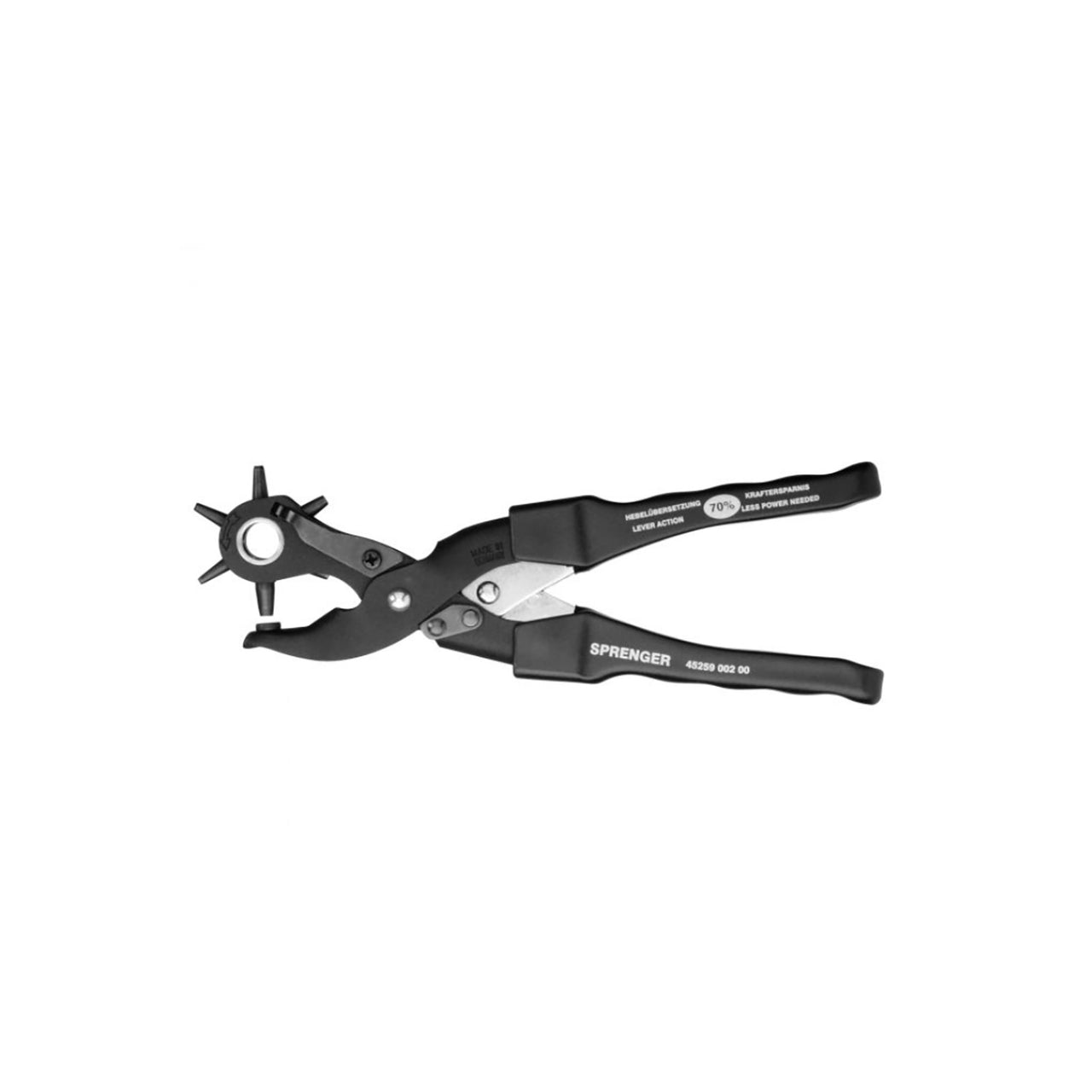 POWERFUL REVOLVING LEATHER PUNCH - 70% LESS POWER NEEDED | Attrezzature varie | Punzonatrici | Sprenger