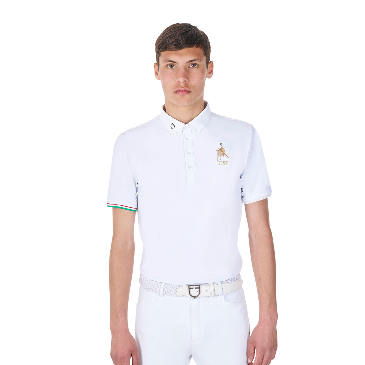 Polo uomo da concorso Equestro X FISE | Abbigliamento | Polo da Competizione | Equestro
