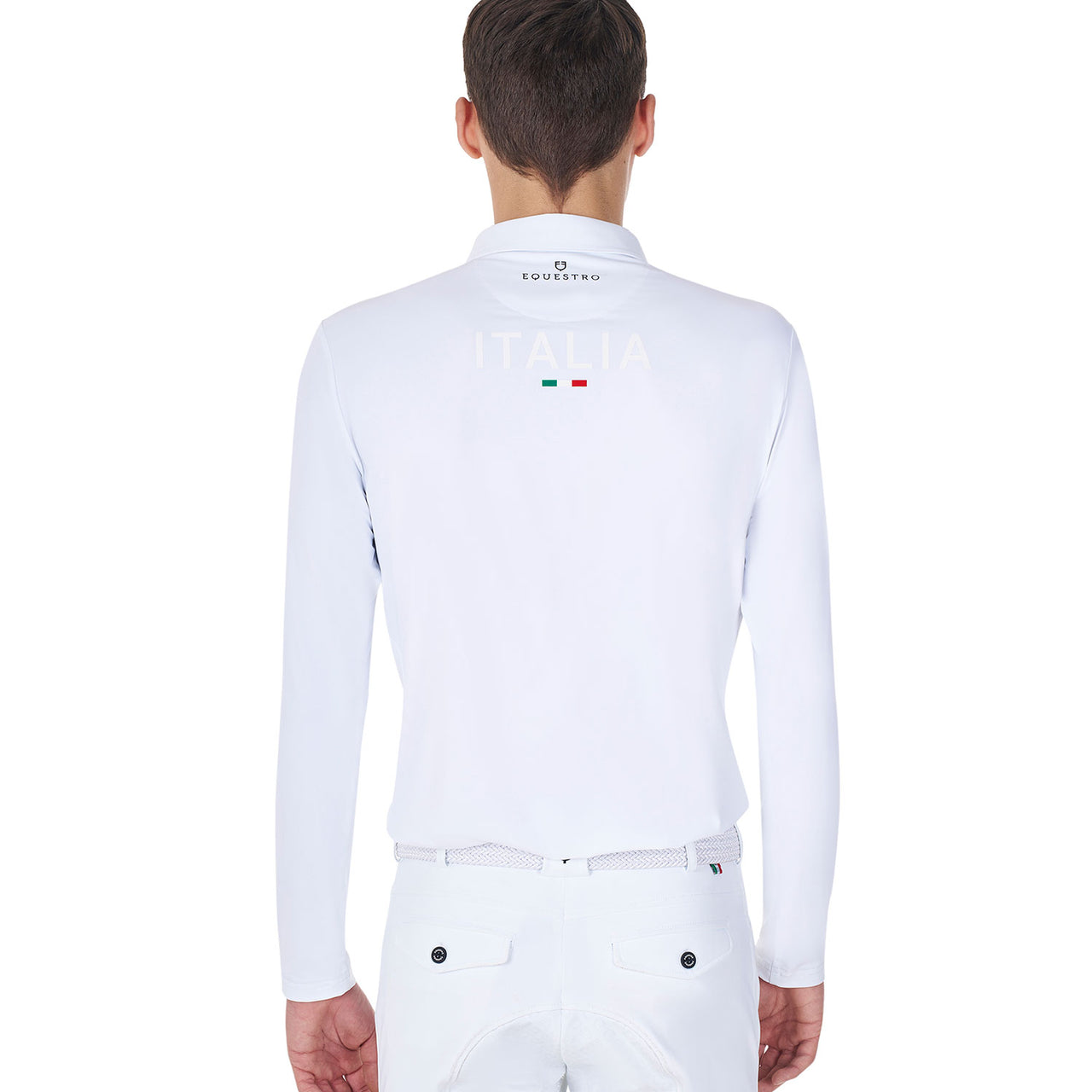 Polo uomo da concorso manica lunga Equestro X FISE | Abbigliamento | Polo da Competizione | Equestro