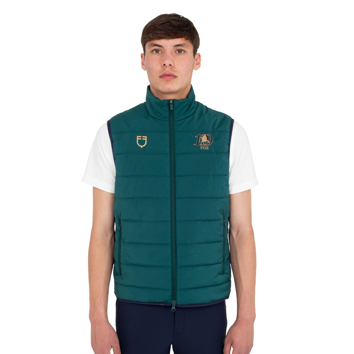 Smanicato uomo slim fit Equestro X FISE 100 | Abbigliamento | Gilet | Equestro