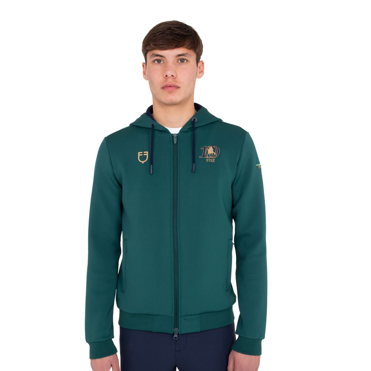Felpa uomo con cappuccio Equestro X FISE 100 | Abbigliamento | Felpe | Equestro