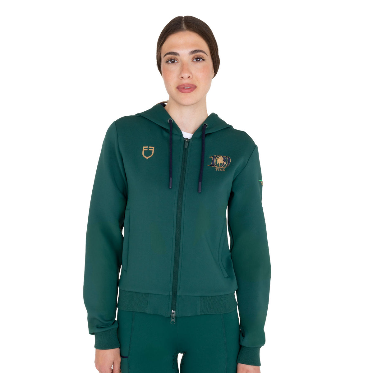 Felpa donna con cappuccio Equestro X FISE 100 | Abbigliamento | Felpe | Equestro
